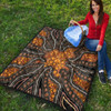 Australia Aboriginal Inspired Quilt - Aboriginal Style Of Background Quilt